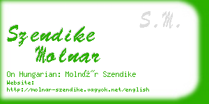 szendike molnar business card